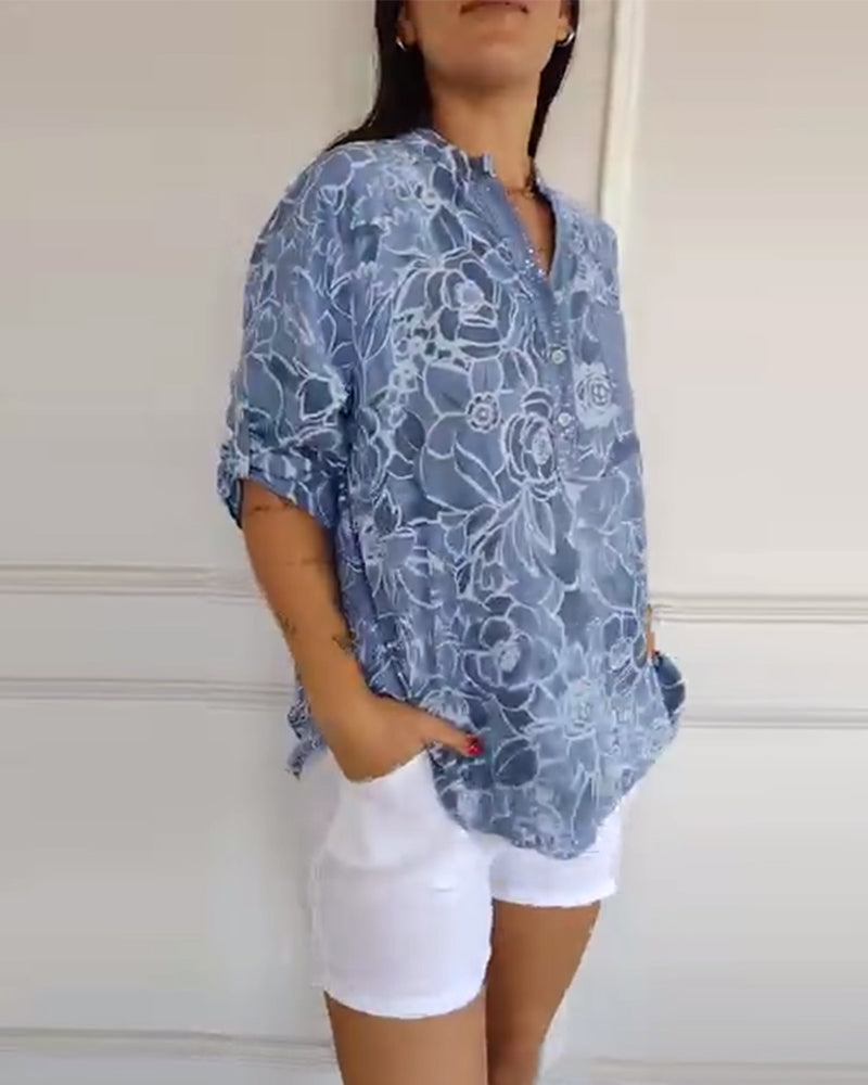 Cassie | Blusa con estampado floral