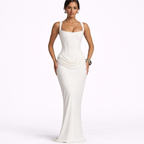 Leonor | Vestido maxi de escote cuadrado