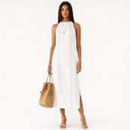 Rosa - Vestido midi de lino