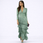 Clara | Vestido elegante de flecos