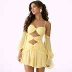 Crystal Blush – Vestido Mini Luna (2 piezas)