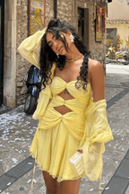 Crystal Blush – Vestido Mini Luna (2 piezas)