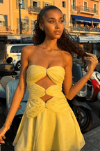 Crystal Blush – Vestido Mini Luna (2 piezas)