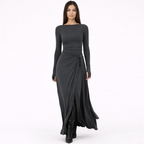Naiara | Vestido maxi con nudo lateral