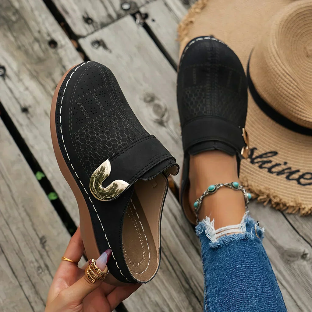Marel - Sandalias de cuña de apoyo elegantes