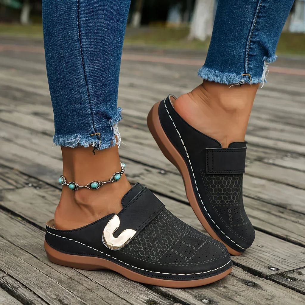Marel - Sandalias de cuña de apoyo elegantes