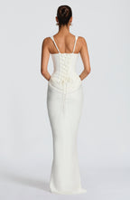 Leonor | Vestido maxi de escote cuadrado