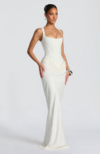 Leonor | Vestido maxi de escote cuadrado
