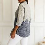 Elise | Blusa con líneas geométricas