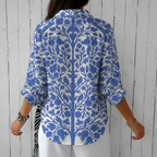 Federike| Blusa de jardín azul