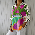 Lorne | Blusa con florero floreciente