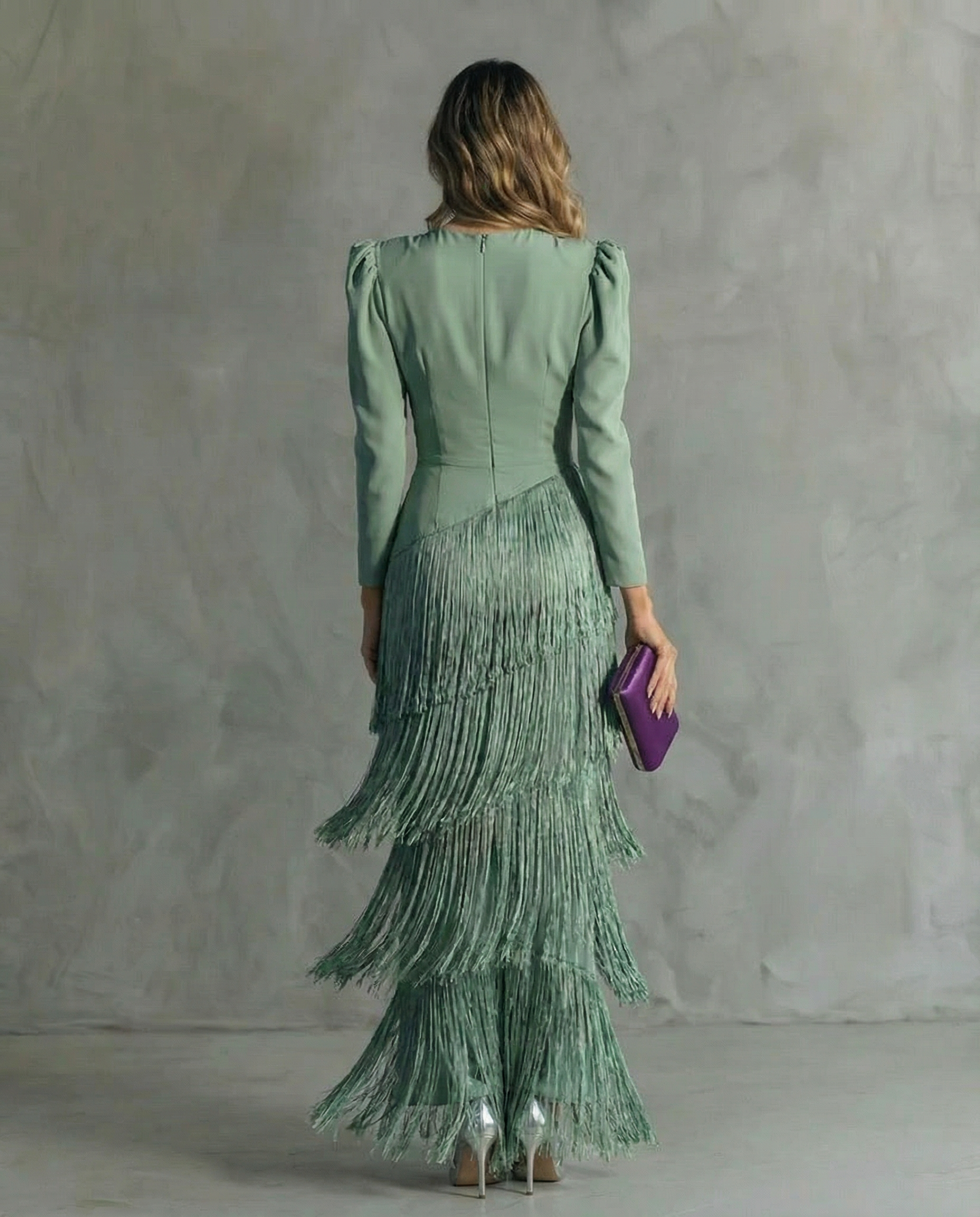 Clara | Vestido elegante de flecos