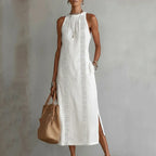 Rosa - Vestido midi de lino