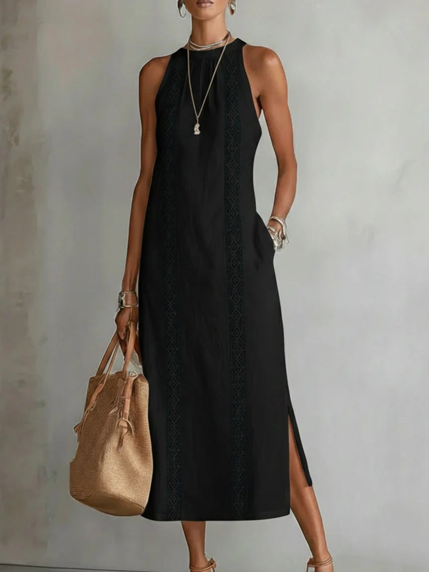 Rosa - Vestido midi de lino
